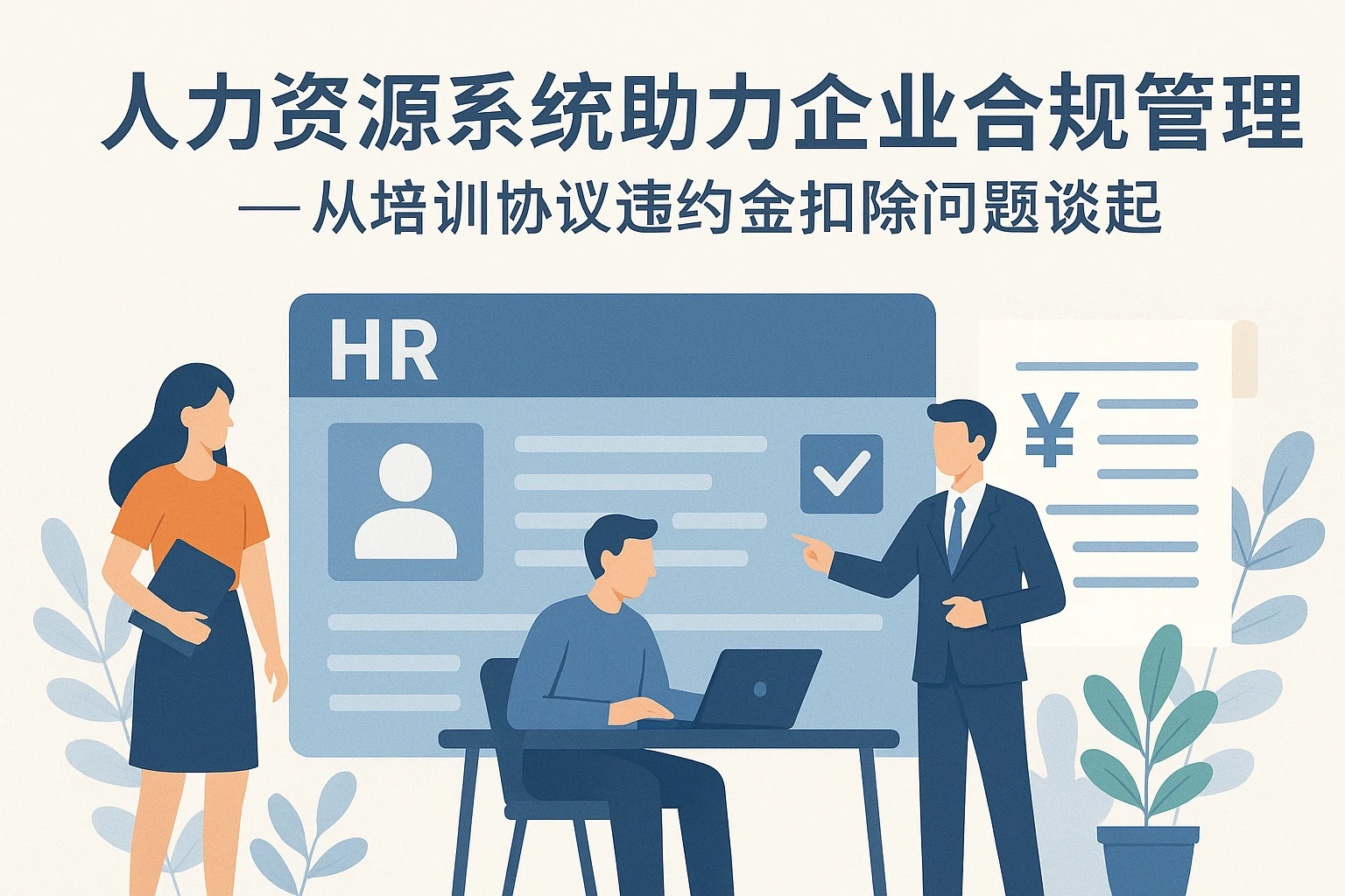 人力资源系统助力企业合规管理——从培训协议违约金扣除问题谈起