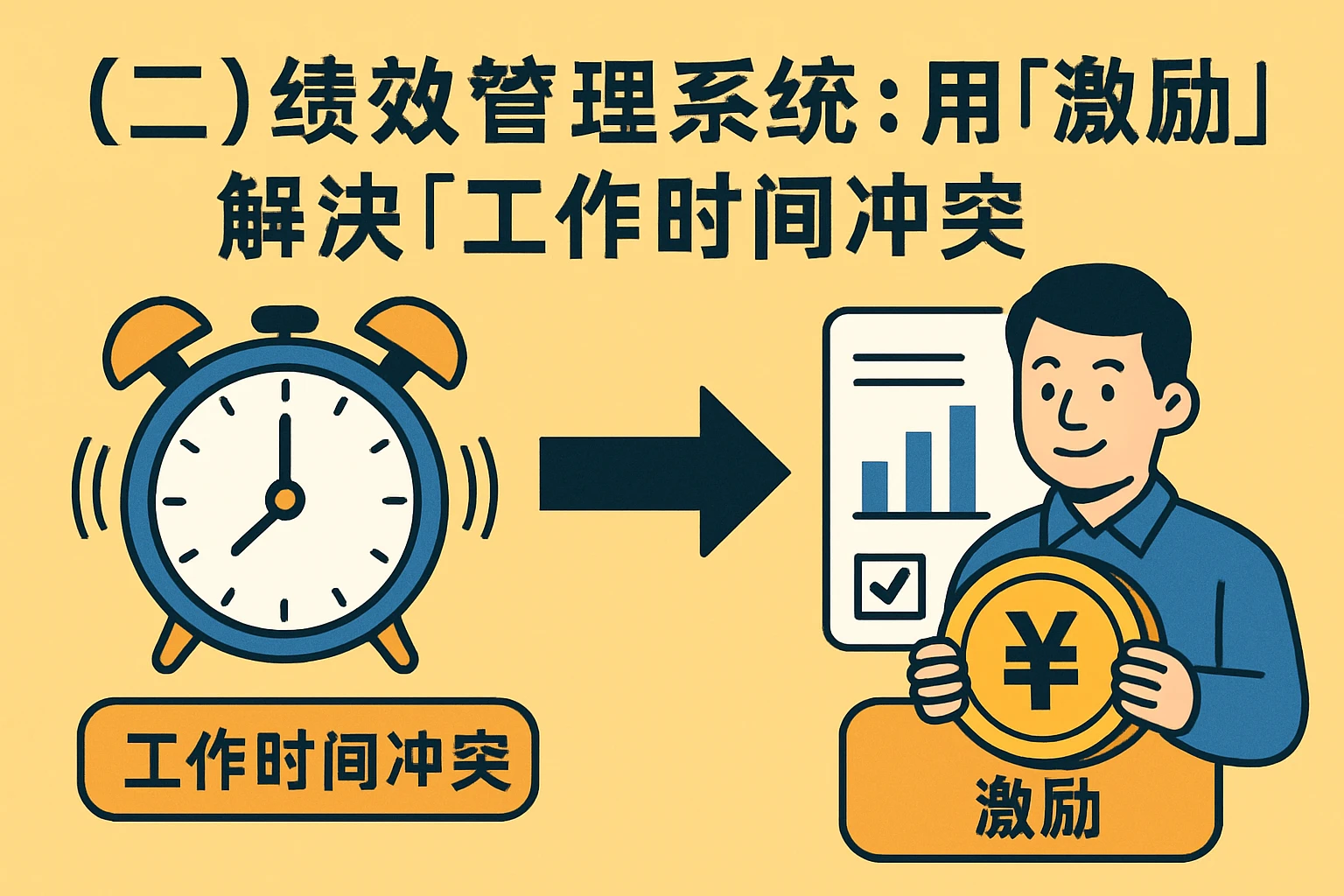 （二）绩效管理系统：用“激励”解决“工作时间冲突”