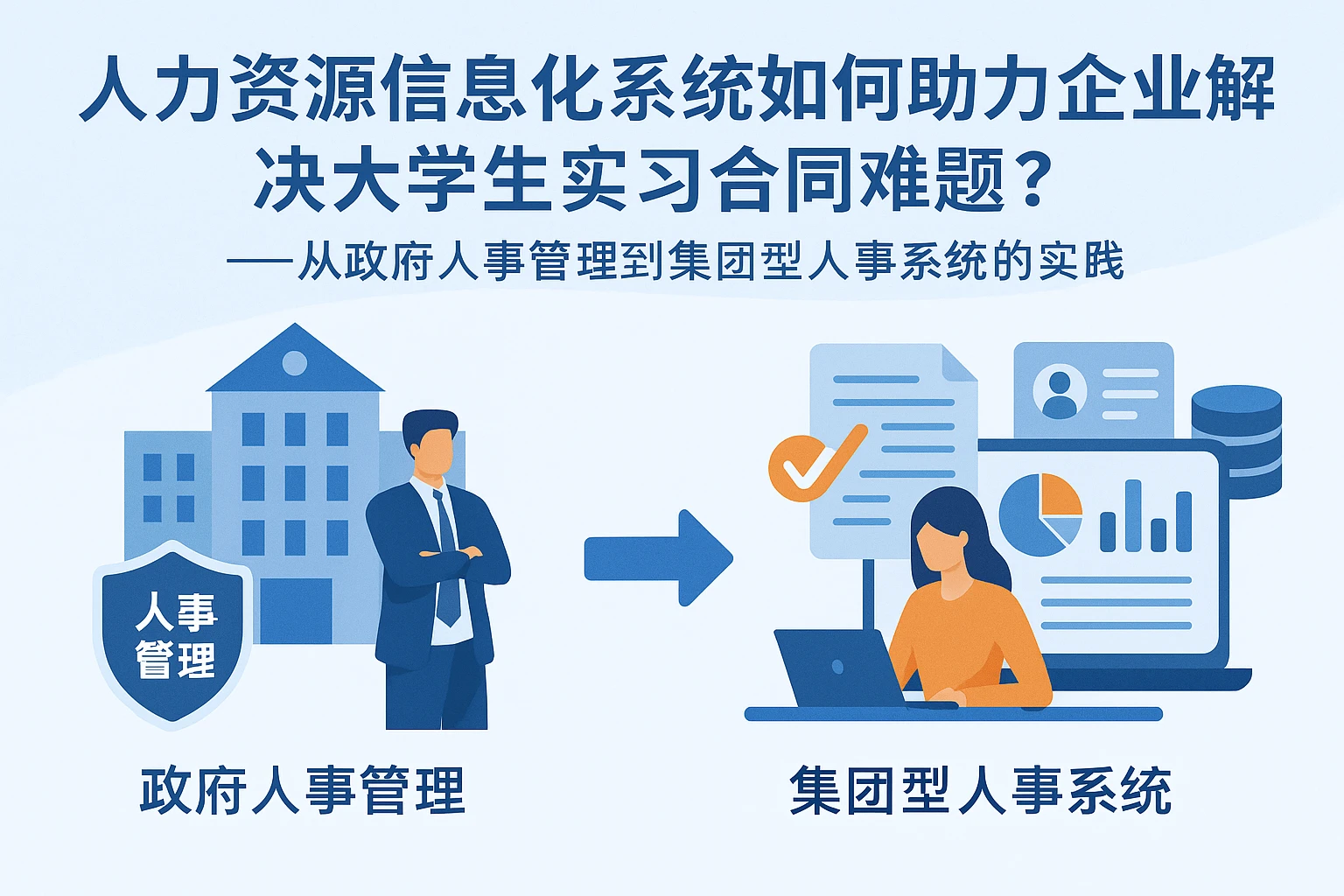 人力资源信息化系统如何助力企业解决大学生实习合同难题？——从政府人事管理到集团型人事系统的实践