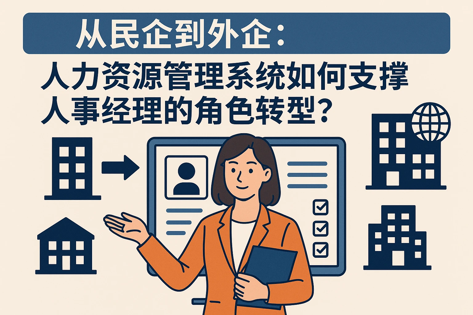 从民企到外企：人力资源管理系统如何支撑人事经理的角色转型？