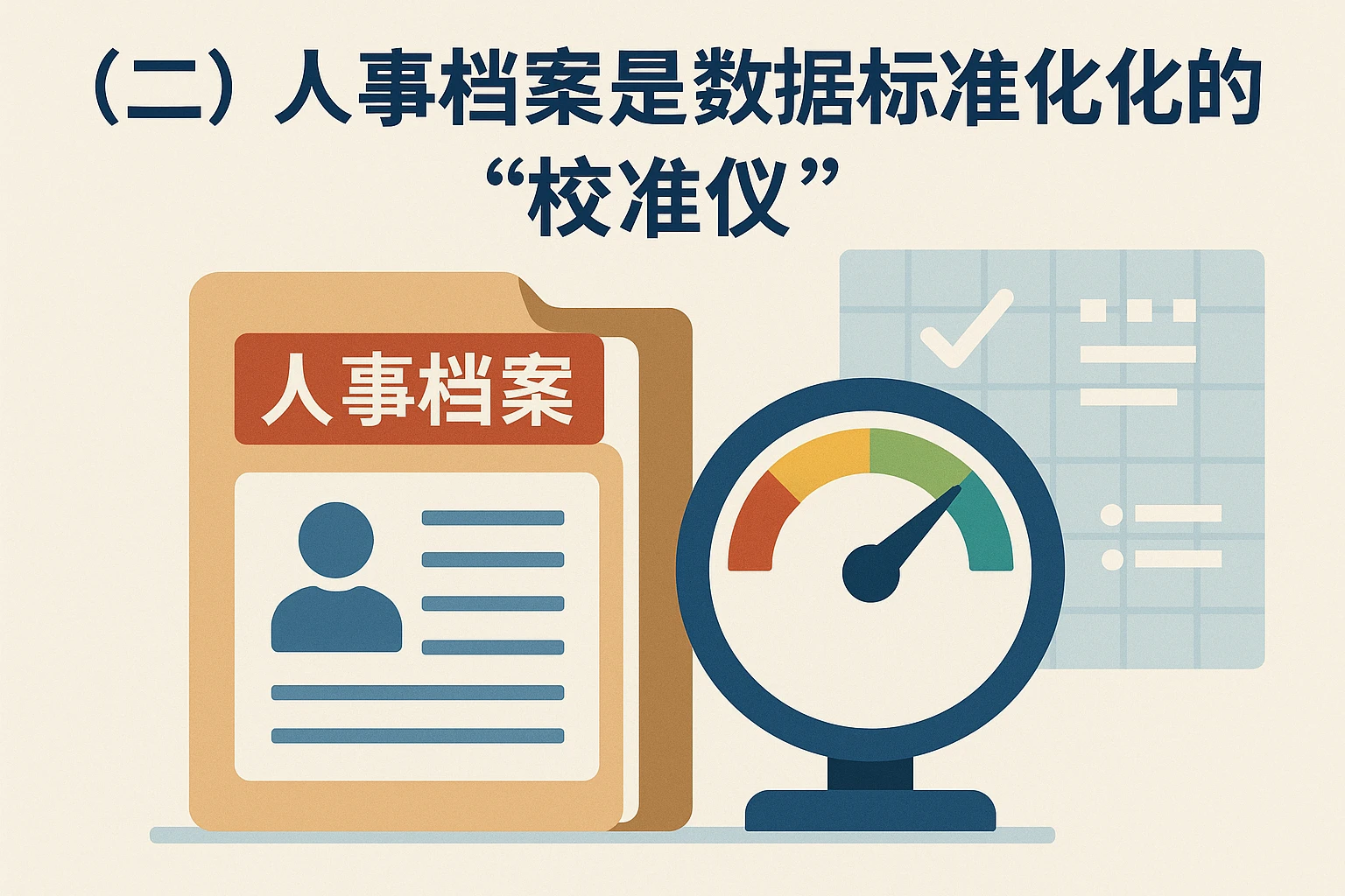 （二）人事档案是数据标准化的“校准仪”
