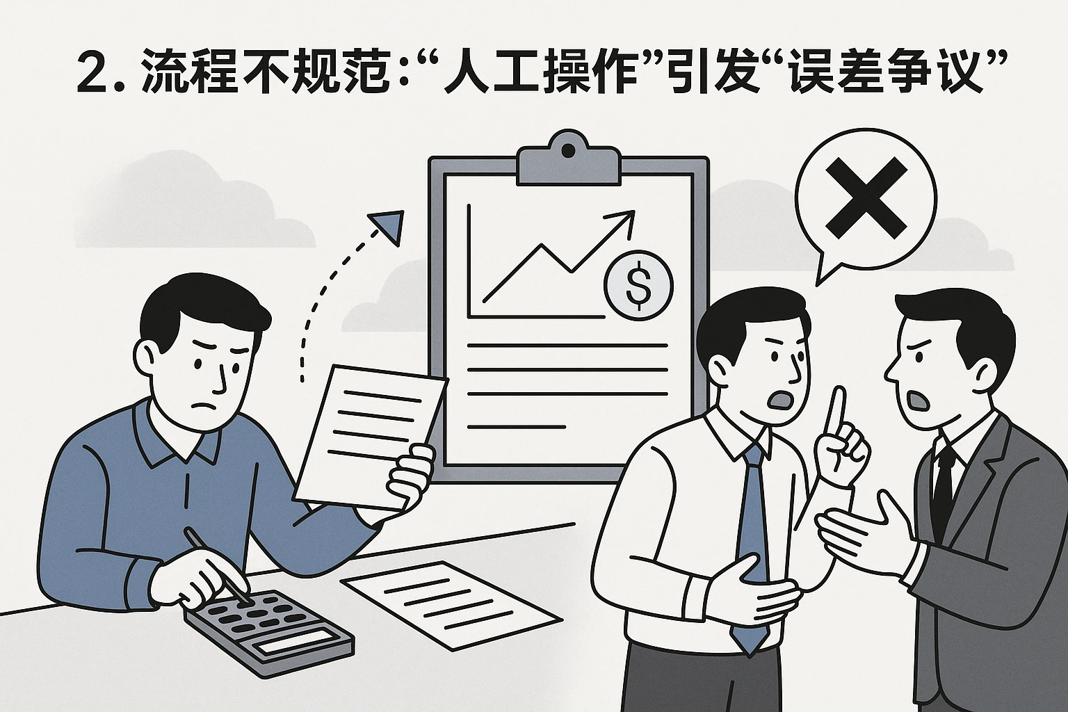 2. 流程不规范：“人工操作”引发“误差争议”