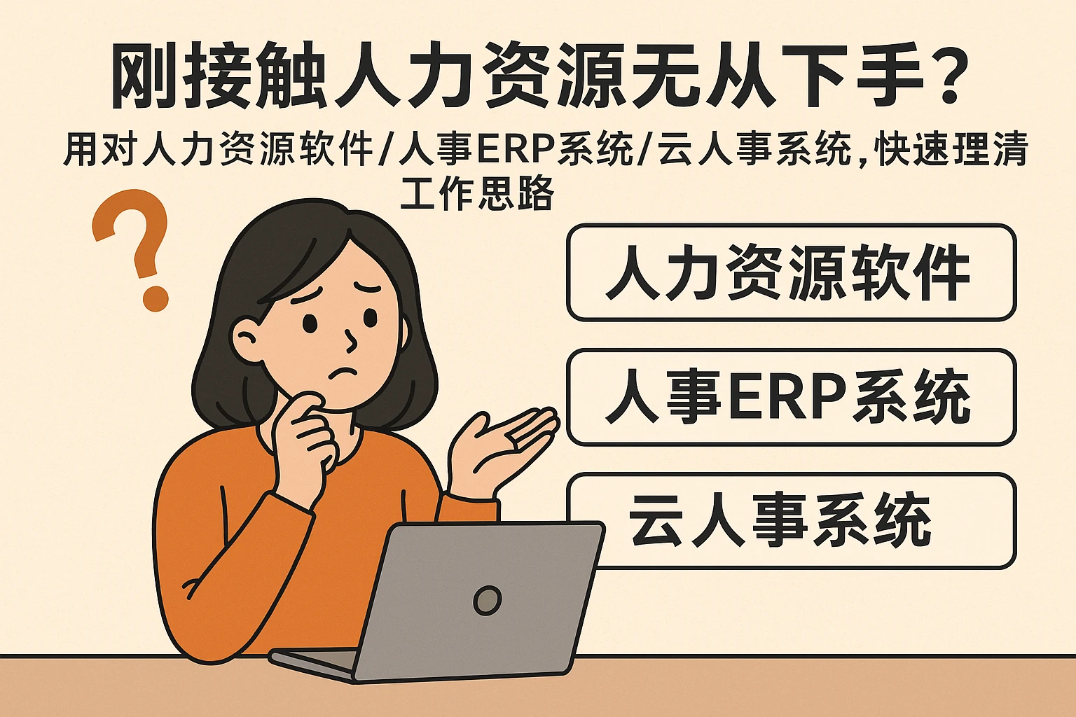 刚接触人力资源无从下手？用对人力资源软件/人事ERP系统/云人事系统，快速理清工作思路