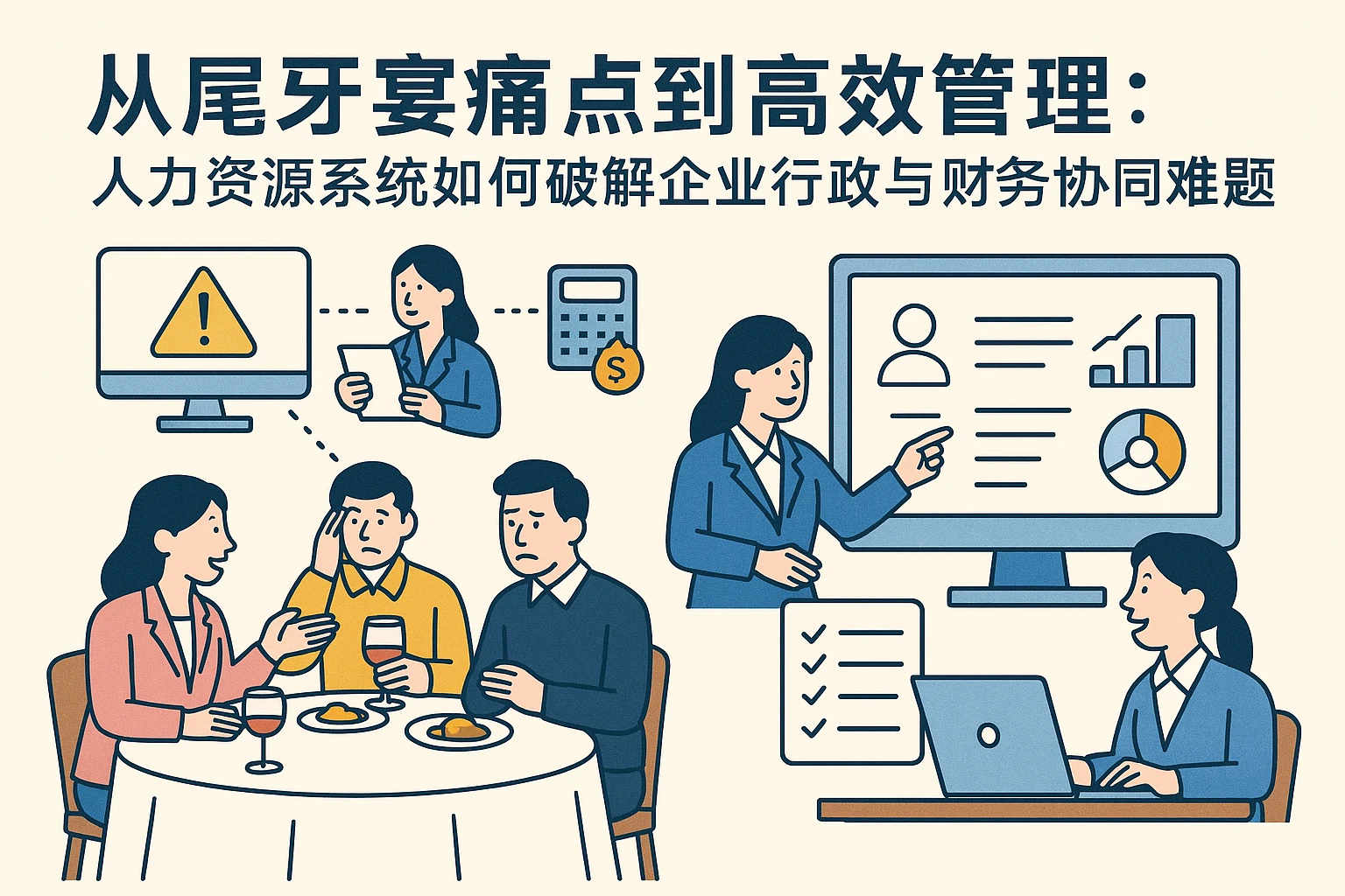 从尾牙宴痛点到高效管理：人力资源系统如何破解企业行政与财务协同难题