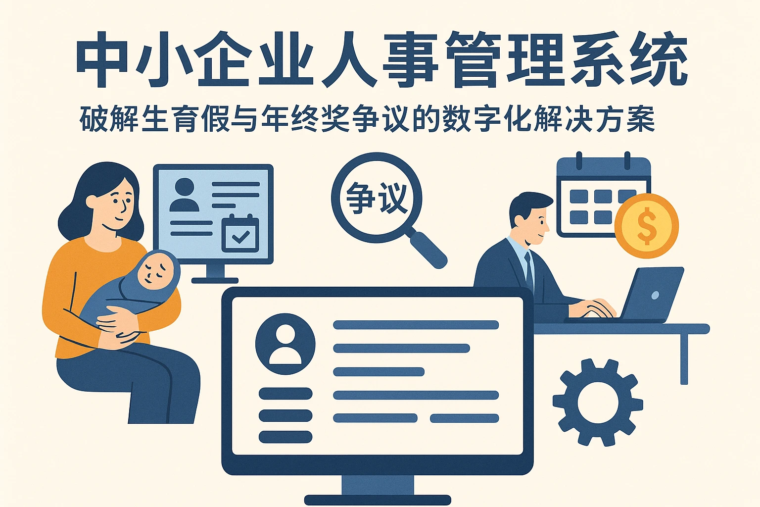 中小企业人事管理系统：破解生育假与年终奖争议的数字化解决方案