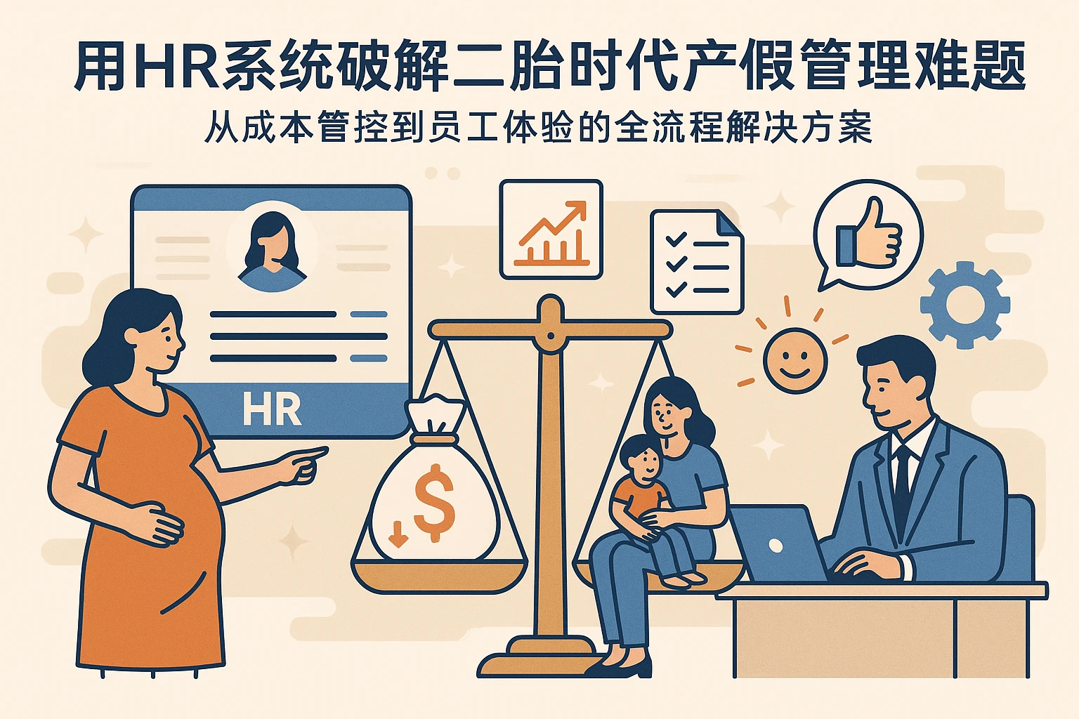 用HR系统破解二胎时代产假管理难题：从成本管控到员工体验的全流程解决方案