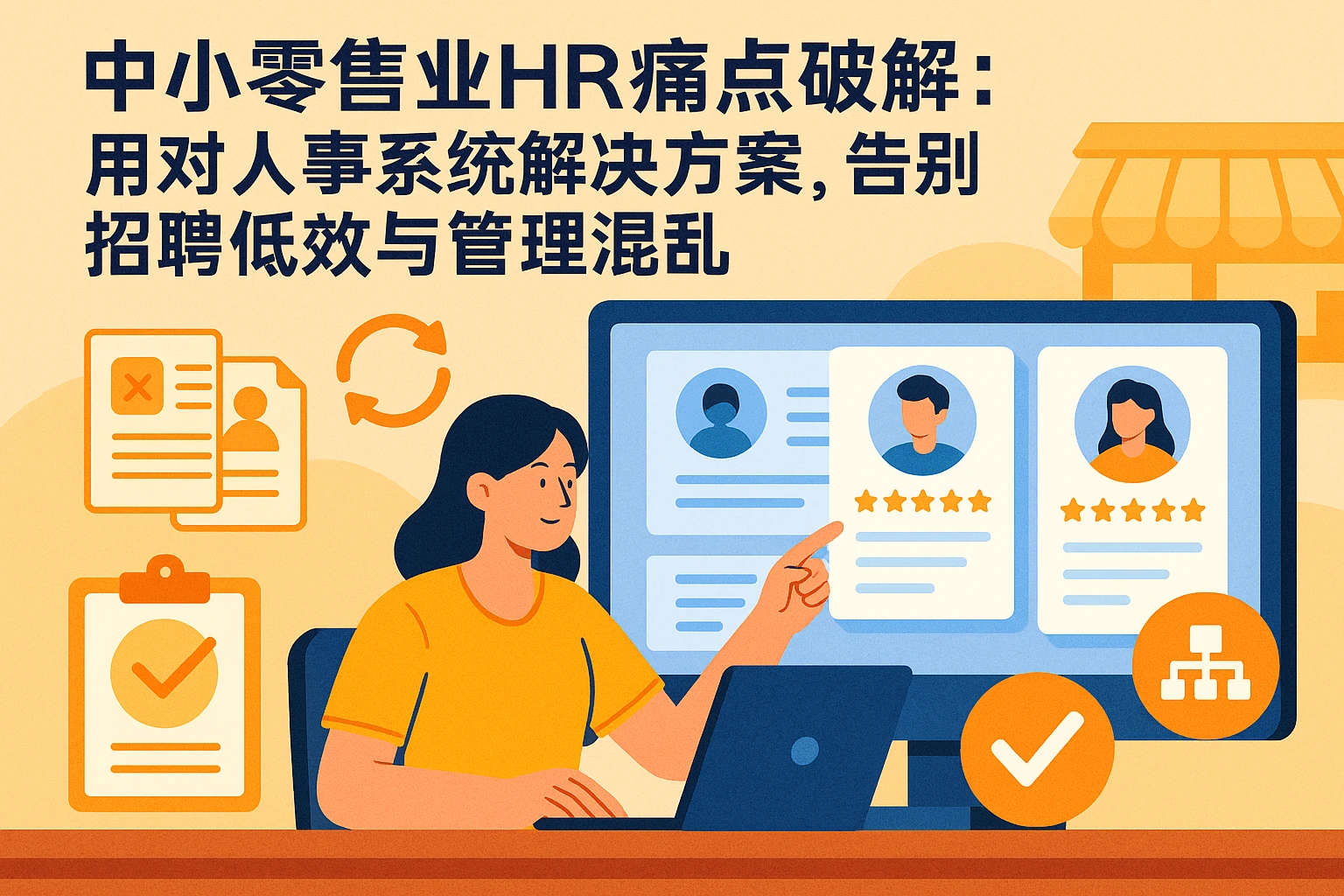 中小零售业HR痛点破解：用对人事系统解决方案，告别招聘低效与管理混乱