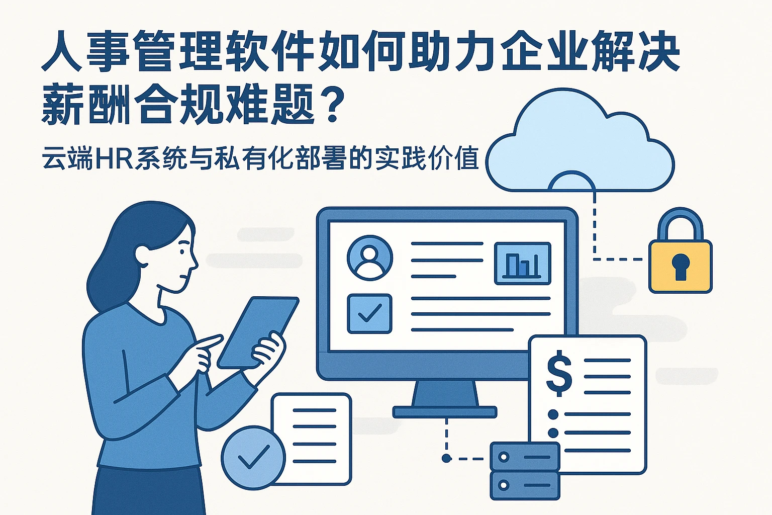 人事管理软件如何助力企业解决薪酬合规难题？云端HR系统与私有化部署的实践价值
