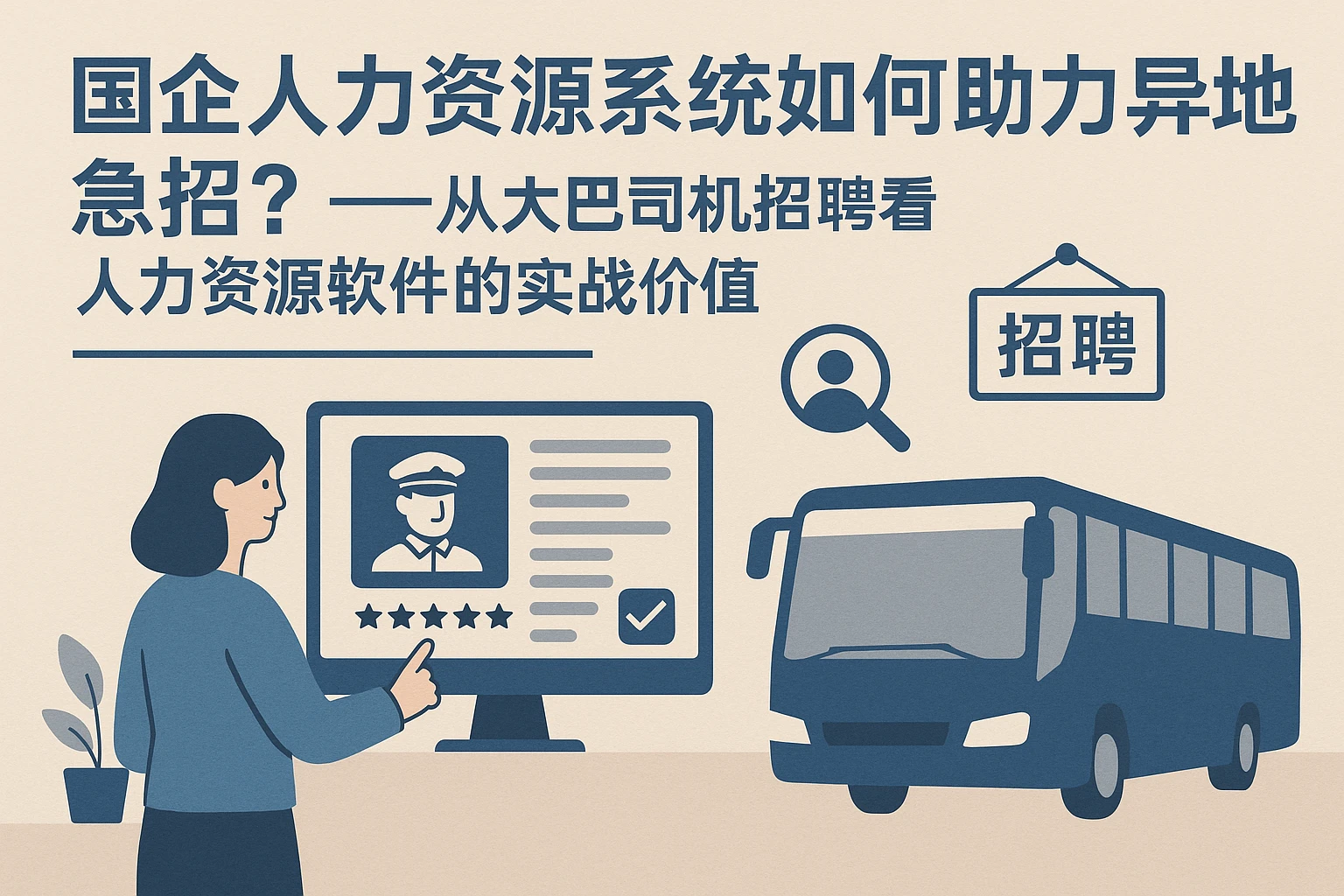 国企人力资源系统如何助力异地急招？——从大巴司机招聘看人力资源软件的实战价值