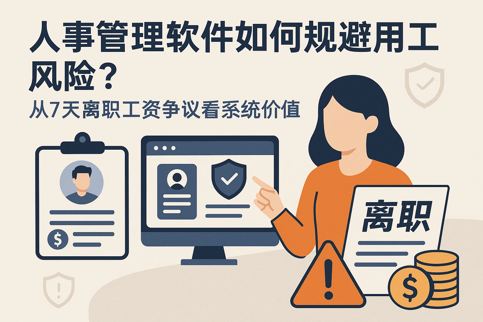 人事管理软件如何规避用工风险？从7天离职工资争议看系统价值