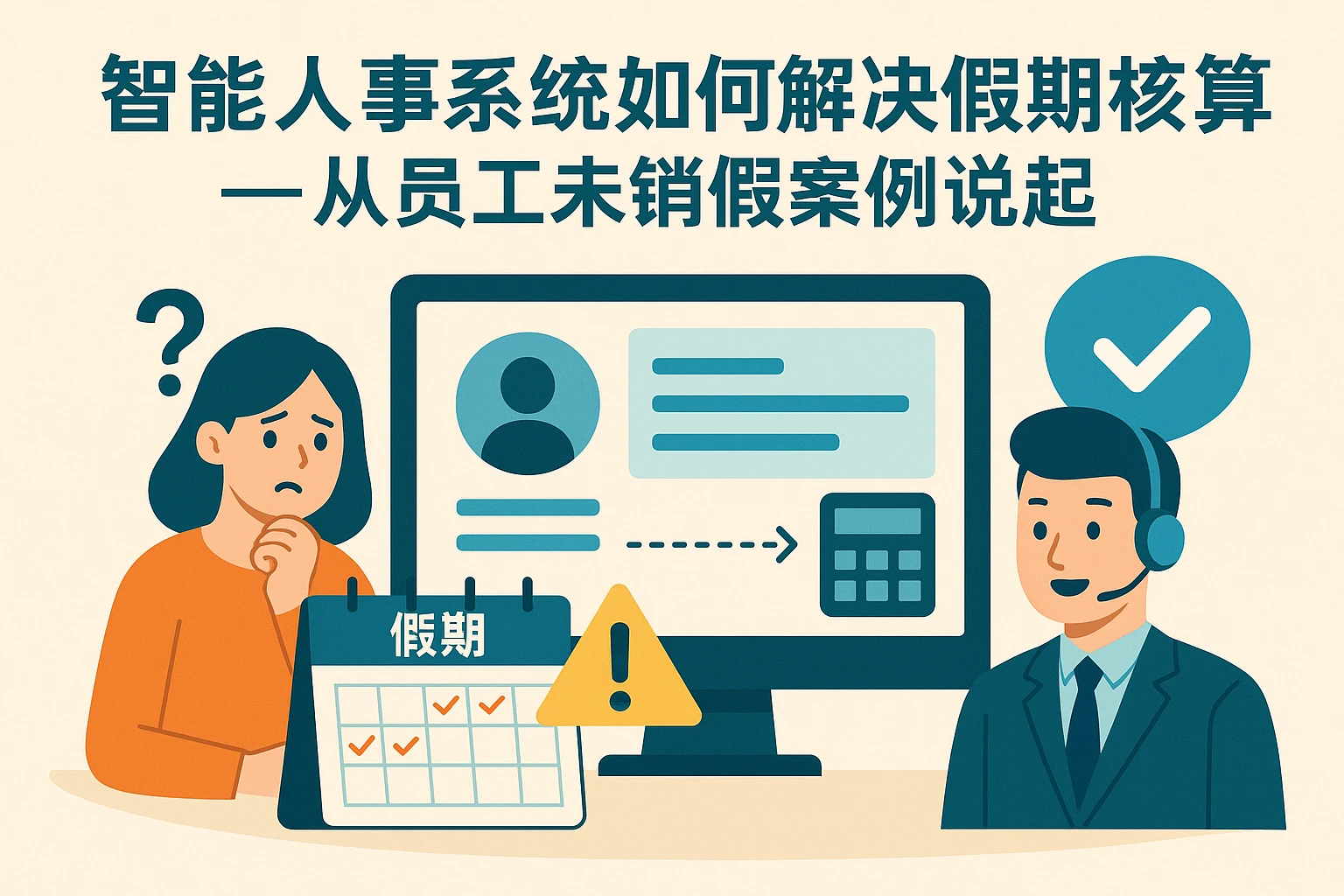 智能人事系统如何解决假期核算痛点？——从员工未销假案例说起