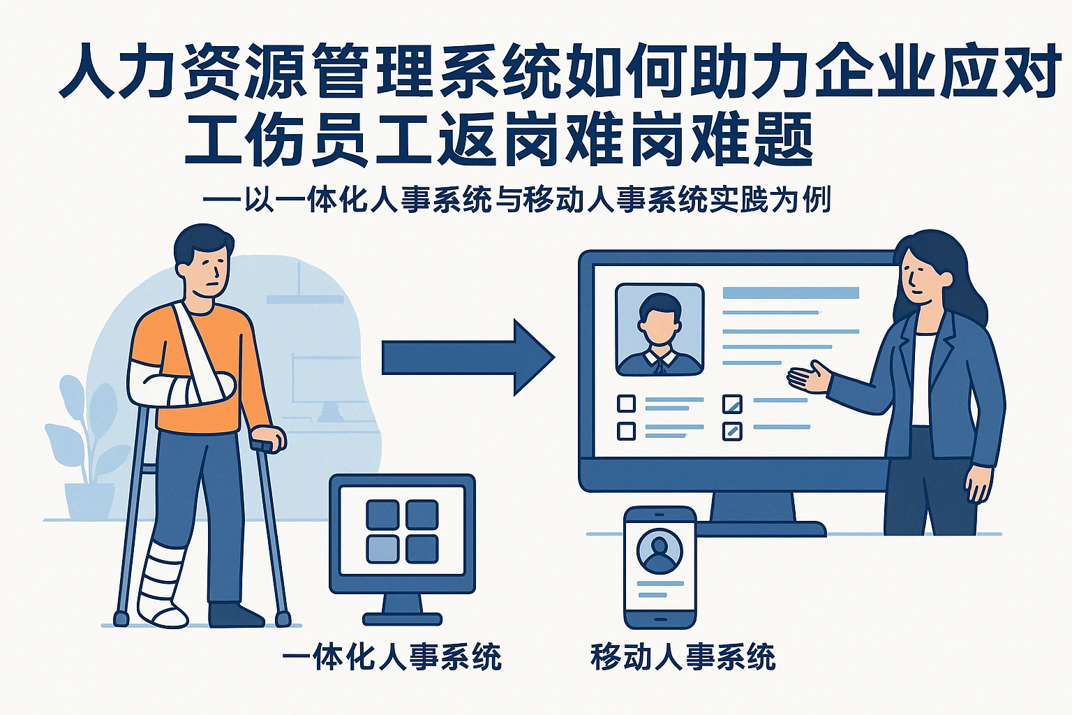 人力资源管理系统如何助力企业应对工伤员工返岗难题——以一体化人事系统与移动人事系统实践为例