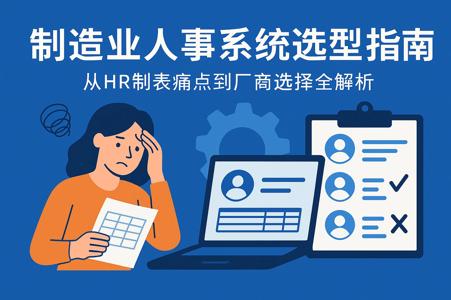 制造业人事系统选型指南：从HR制表痛点到厂商选择全解析