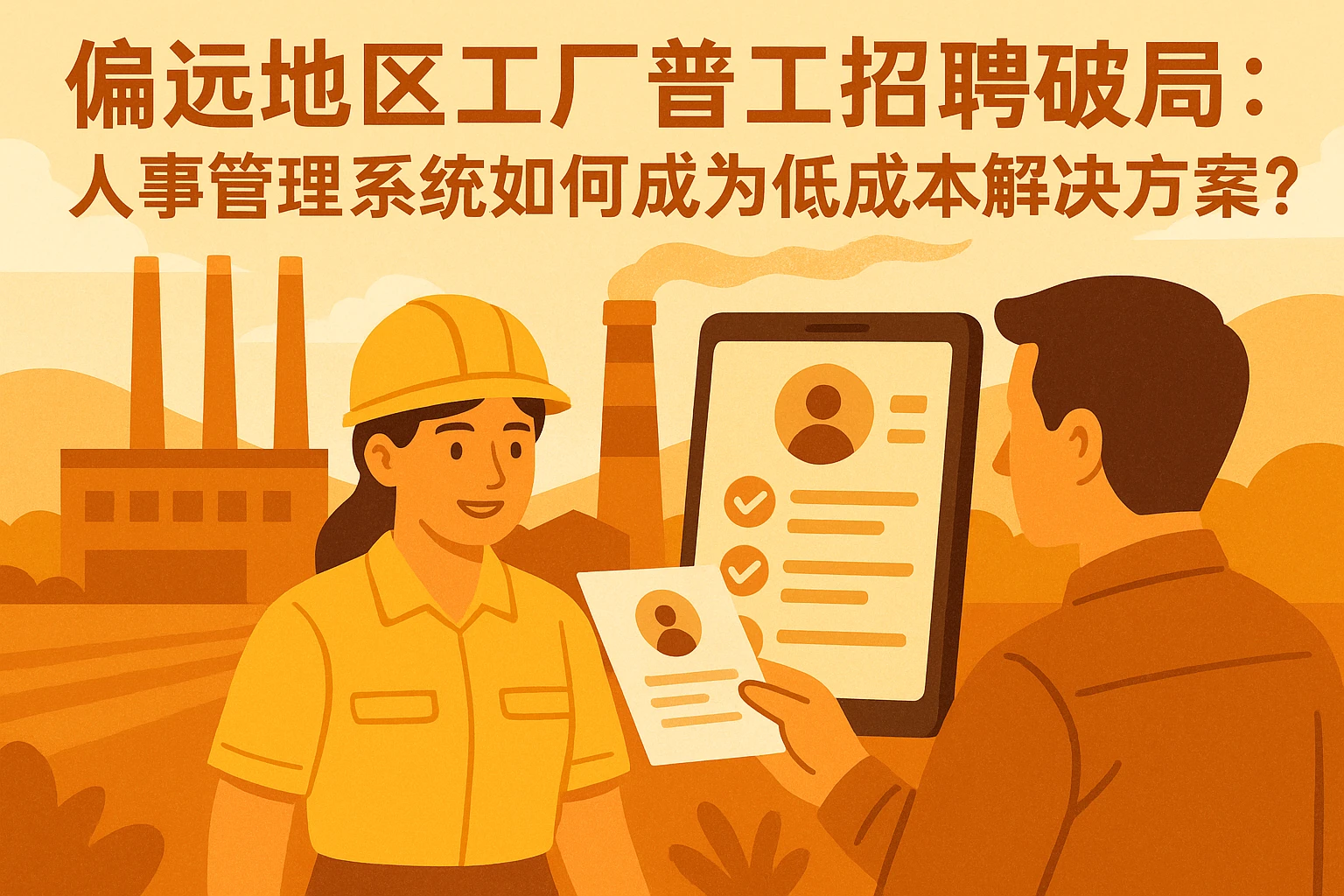 偏远地区工厂普工招聘破局：人事管理系统如何成为低成本解决方案？
