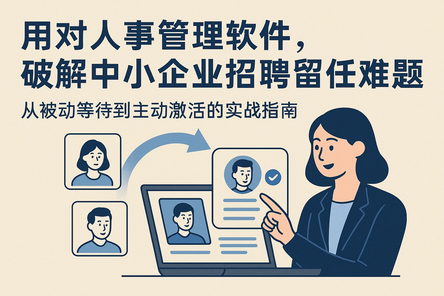 用对人事管理软件，破解中小企业招聘留任难题——从被动等待到主动激活的实战指南