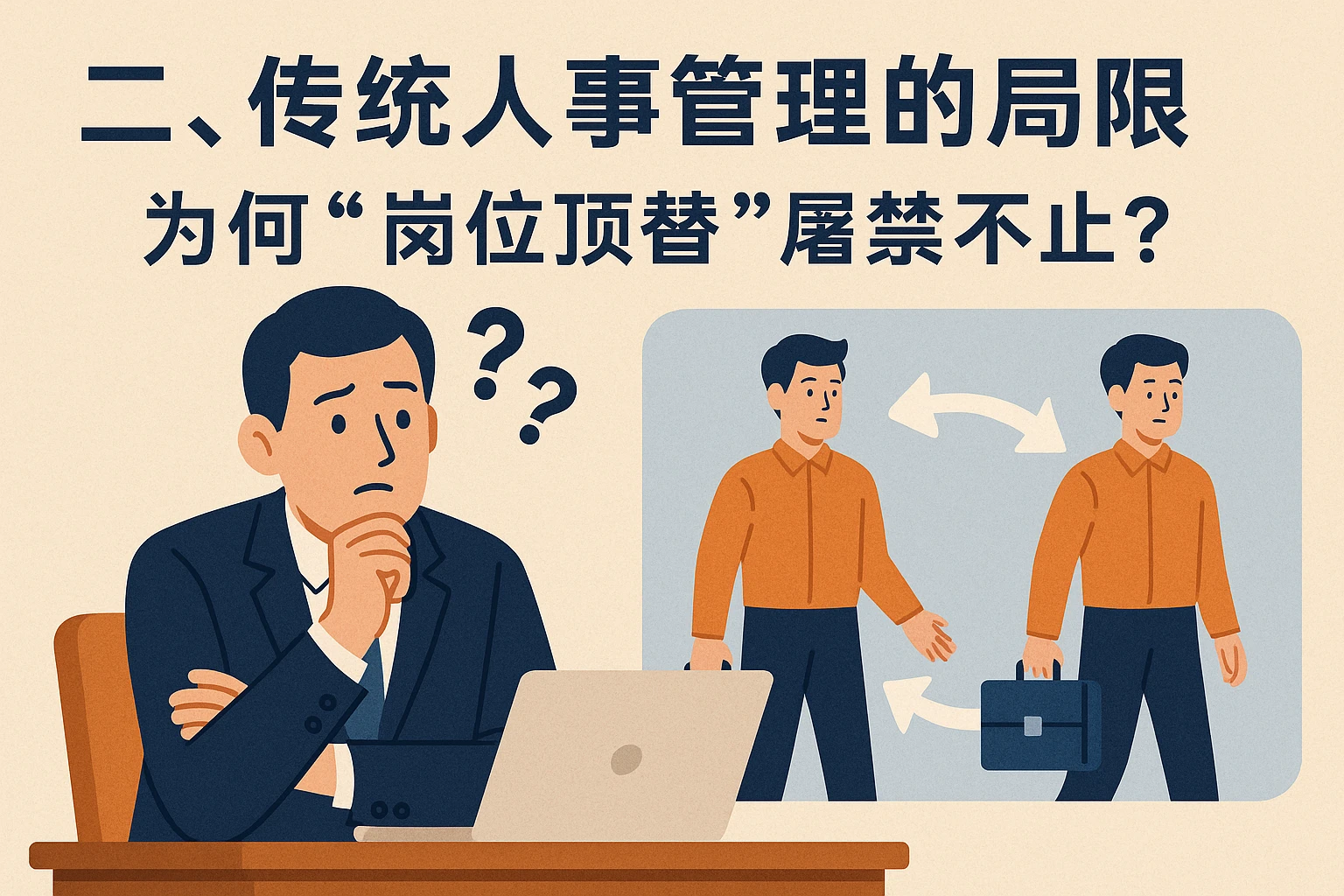 二、传统人事管理的局限：为何“岗位顶替”屡禁不止？