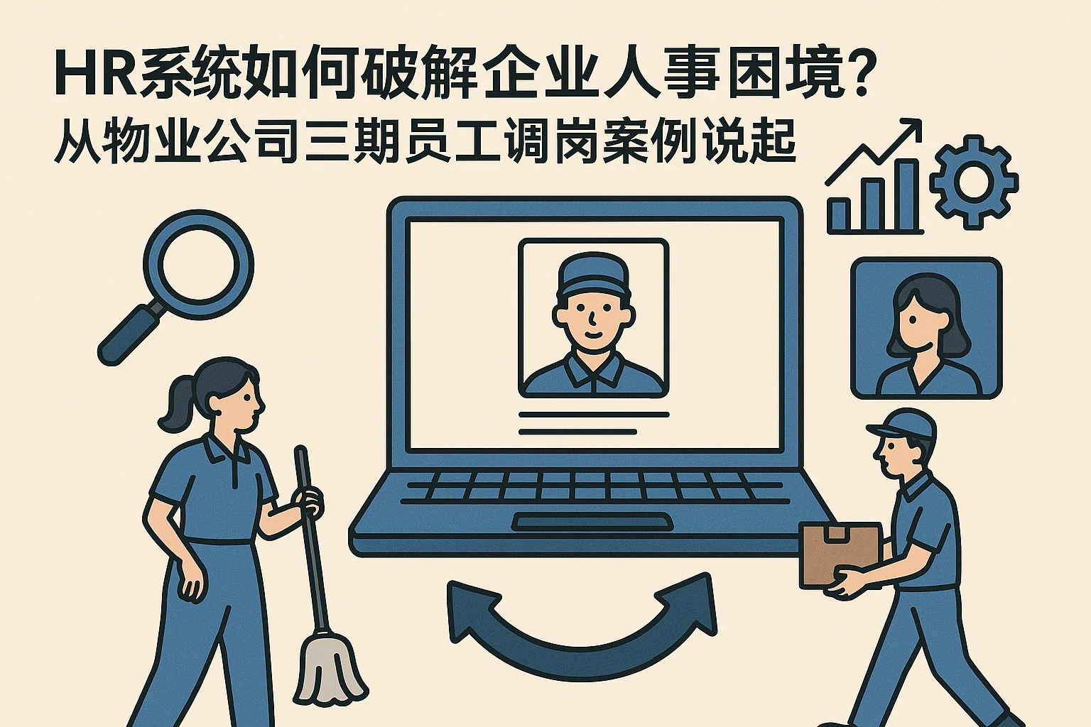HR系统如何破解企业人事困境？从物业公司三期员工调岗案例说起