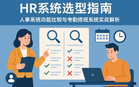 HR系统选型指南：人事系统功能比较与考勤排班系统实战解析