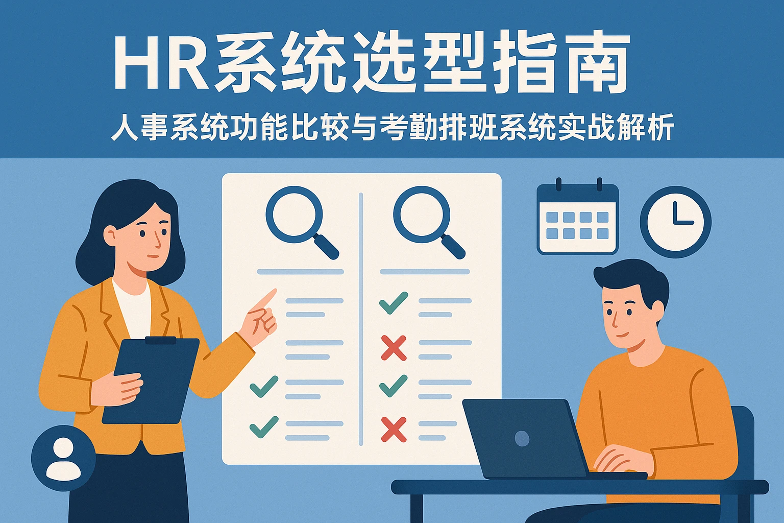 HR系统选型指南：人事系统功能比较与考勤排班系统实战解析