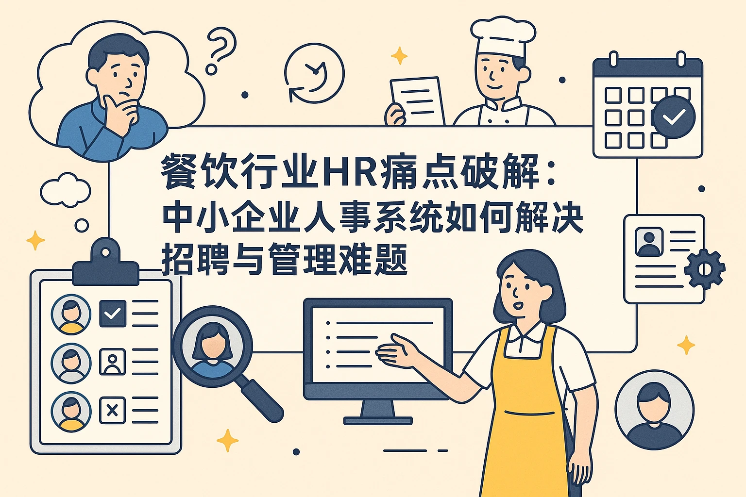 餐饮行业HR痛点破解：中小企业人事系统如何解决招聘与管理难题
