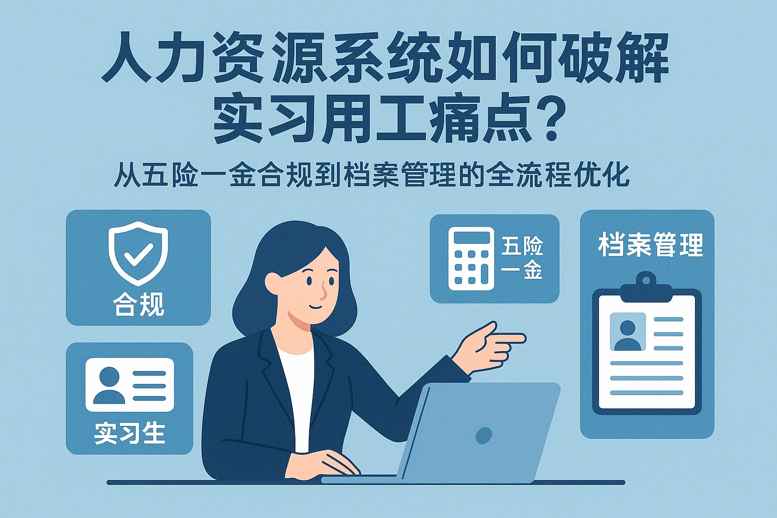 人力资源系统如何破解实习用工痛点？从五险一金合规到档案管理的全流程优化