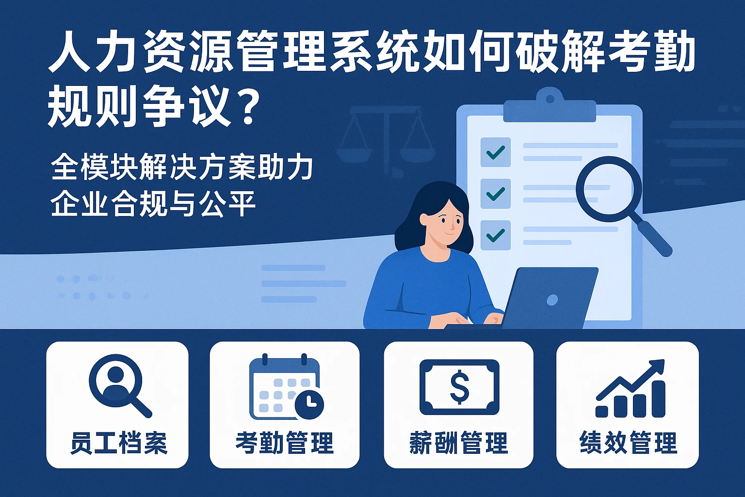 人力资源管理系统如何破解考勤规则争议？全模块解决方案助力企业合规与公平