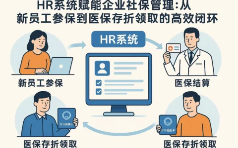 HR系统赋能企业社保管理：从新员工参保到医保存折领取的高效闭环