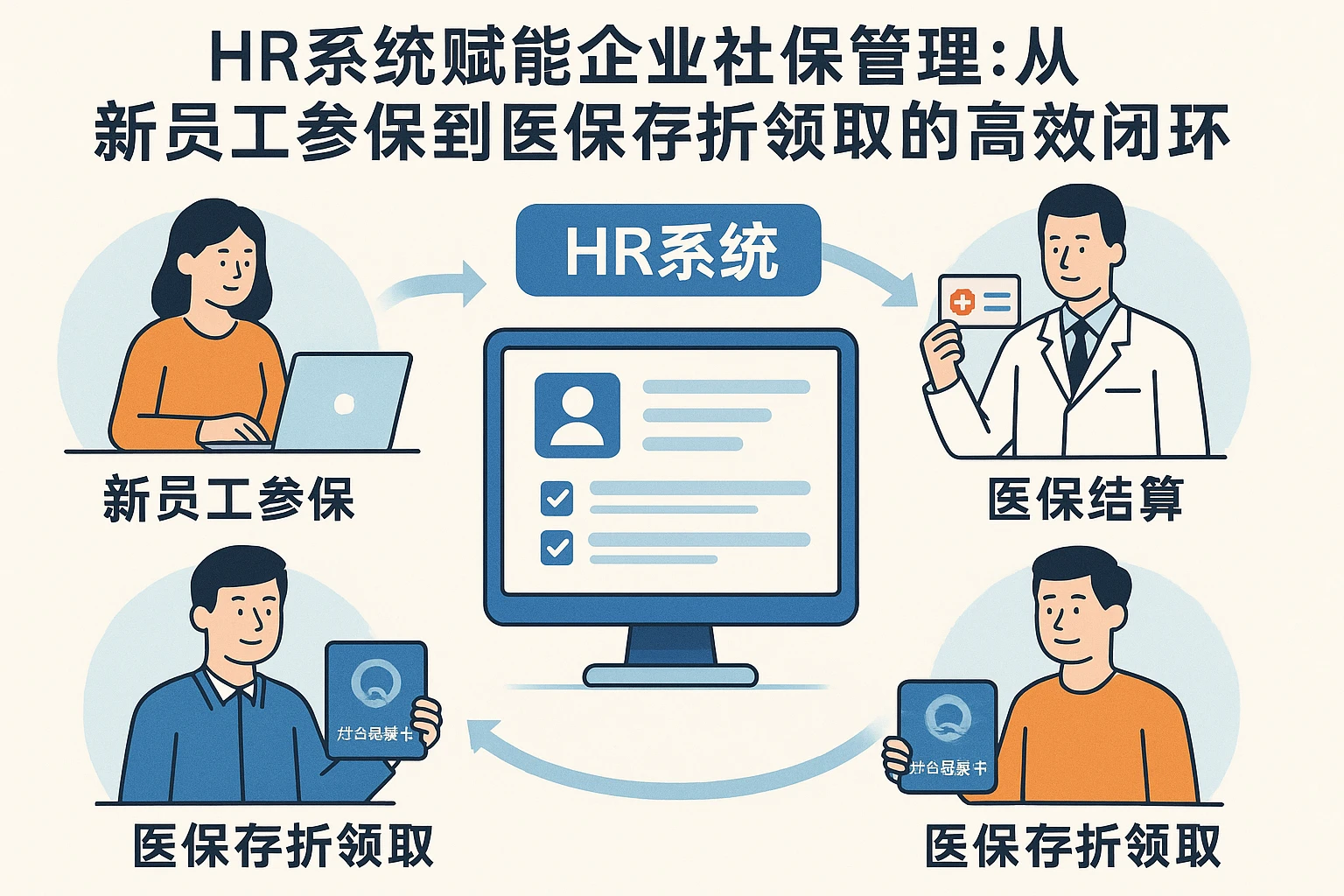 HR系统赋能企业社保管理：从新员工参保到医保存折领取的高效闭环