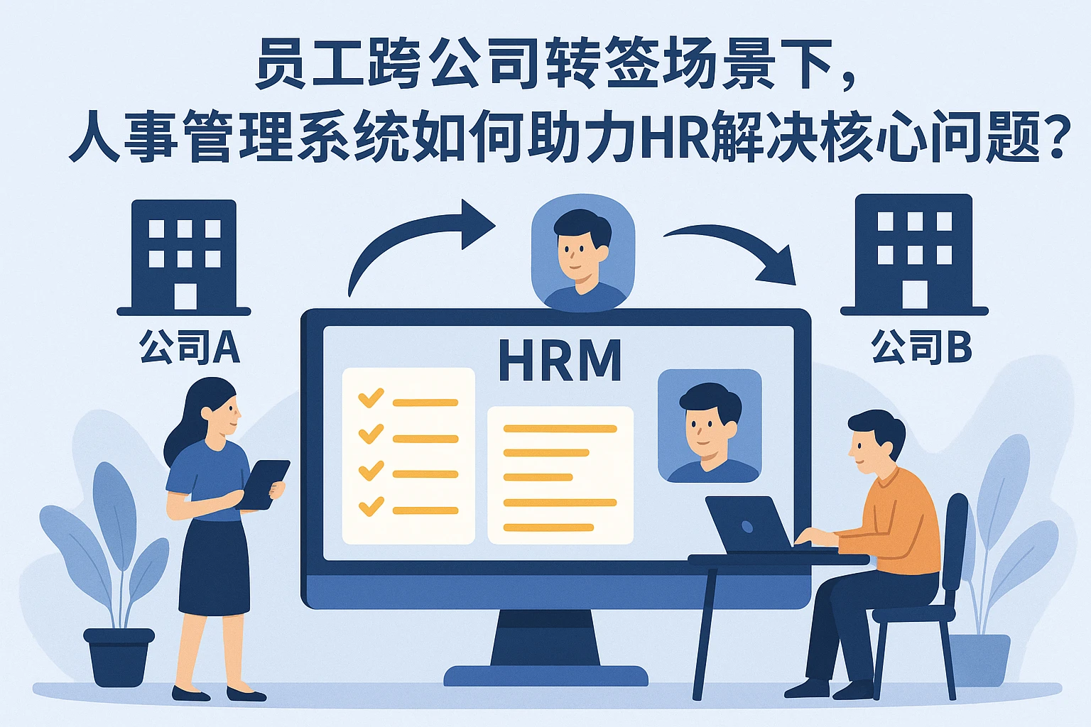 员工跨公司转签场景下，人事管理系统如何助力HR解决核心问题？