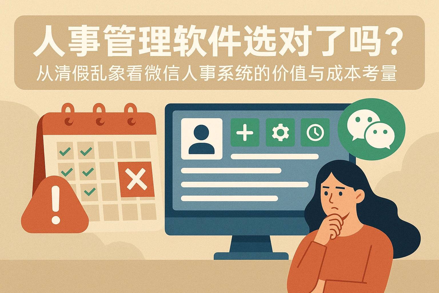人事管理软件选对了吗？从请假乱象看微信人事系统的价值与成本考量
