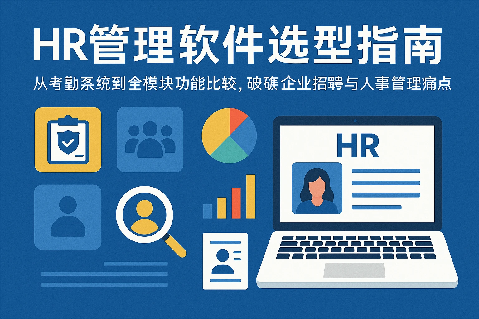 HR管理软件选型指南：从考勤系统到全模块功能比较，破解企业招聘与人事管理痛点