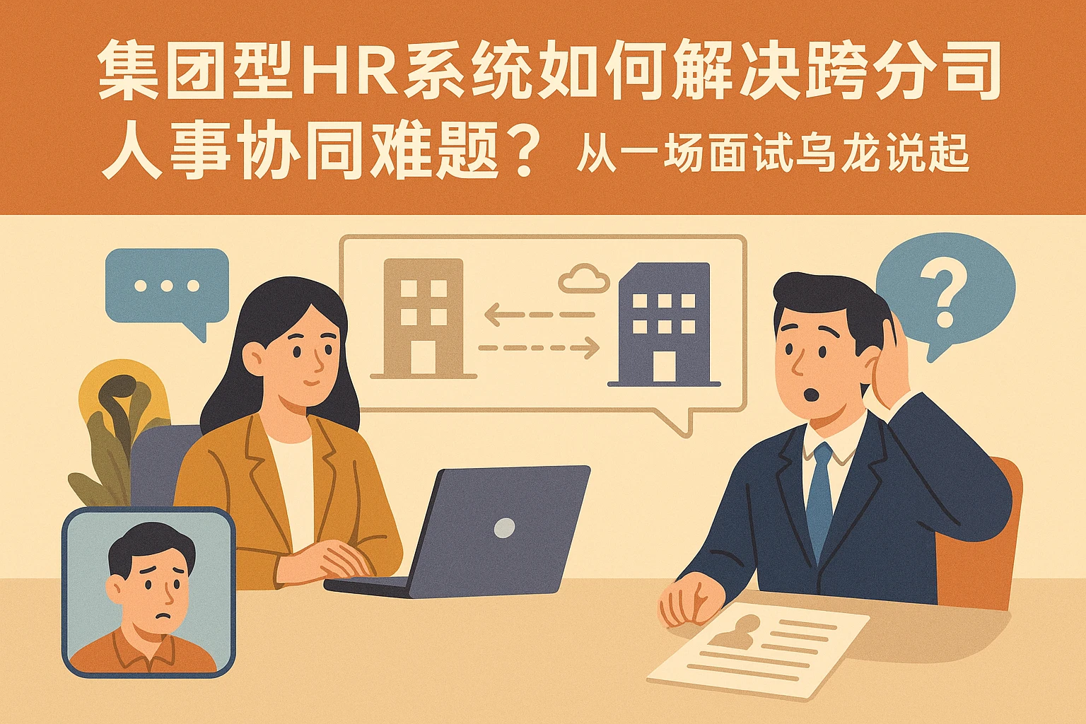 集团型HR系统如何解决跨分公司人事协同难题？从一场面试乌龙说起