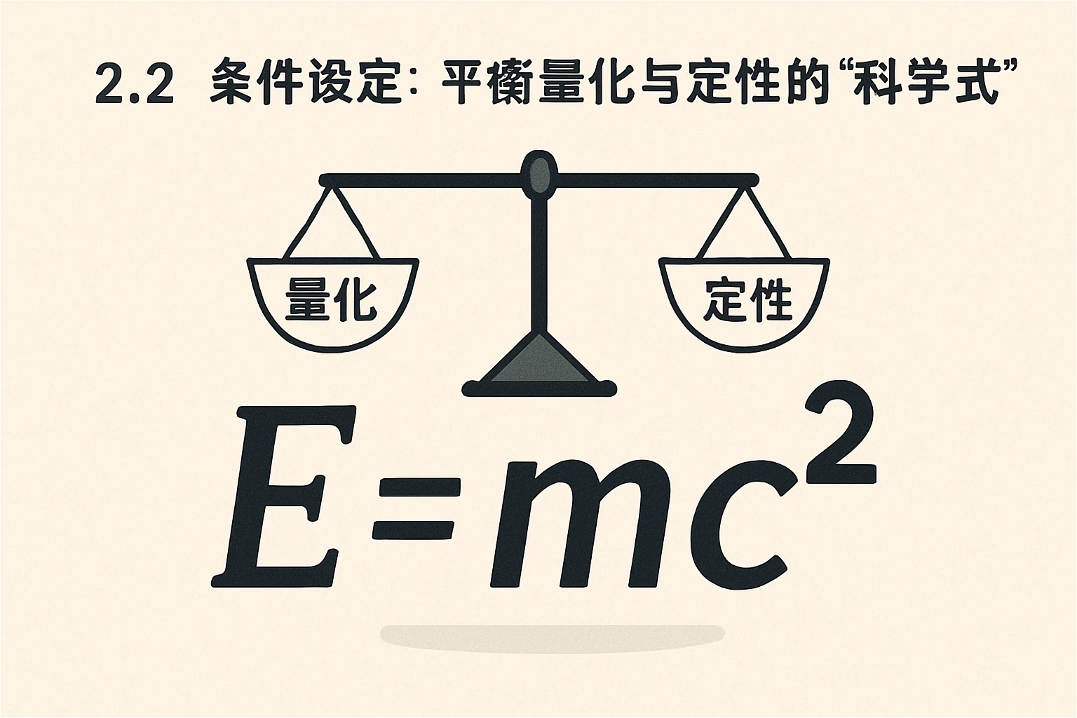2.2 条件设定：平衡量化与定性的“科学公式”