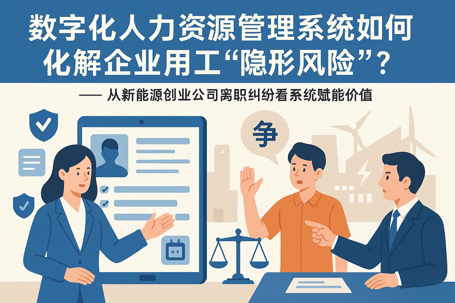 数字化人力资源管理系统如何化解企业用工“隐形风险”？——从新能源创业公司离职纠纷看系统赋能价值
