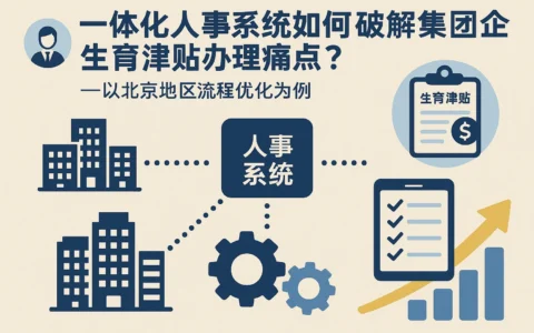 一体化人事系统如何破解集团企业生育津贴办理痛点？——以北京地区流程优化为例