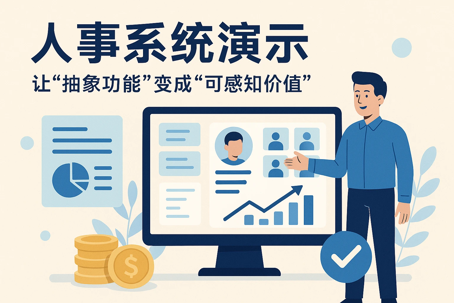 2. 人事系统演示：让“抽象功能”变成“可感知价值”
