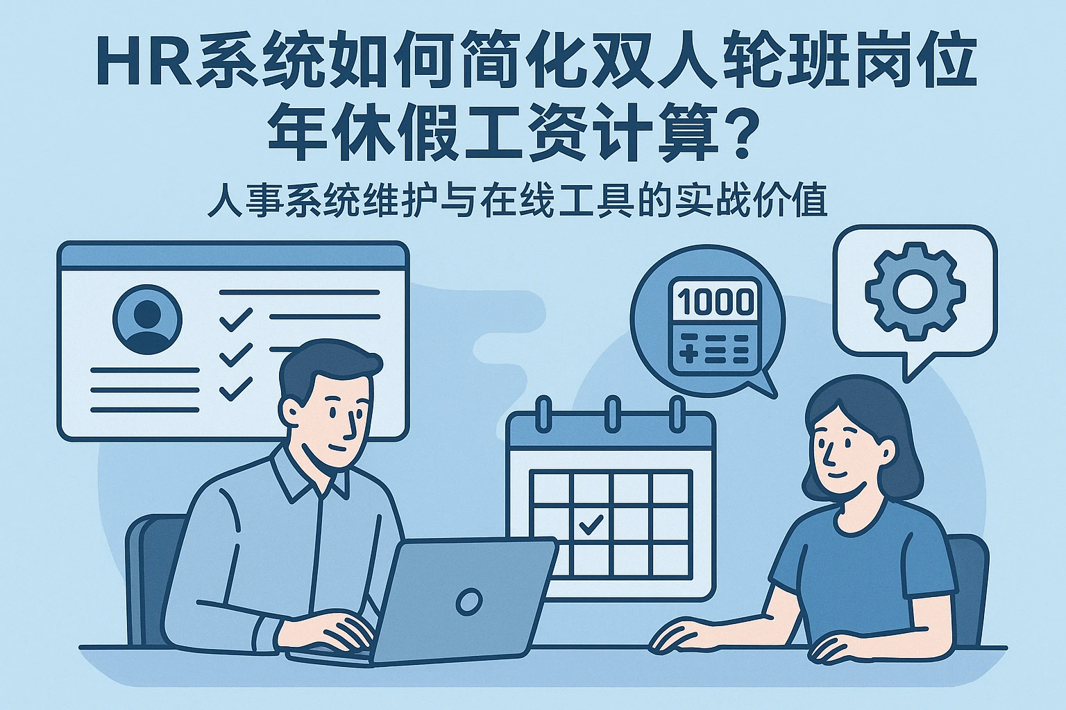 HR系统如何简化双人轮班岗位年休假工资计算？人事系统维护与在线工具的实战价值