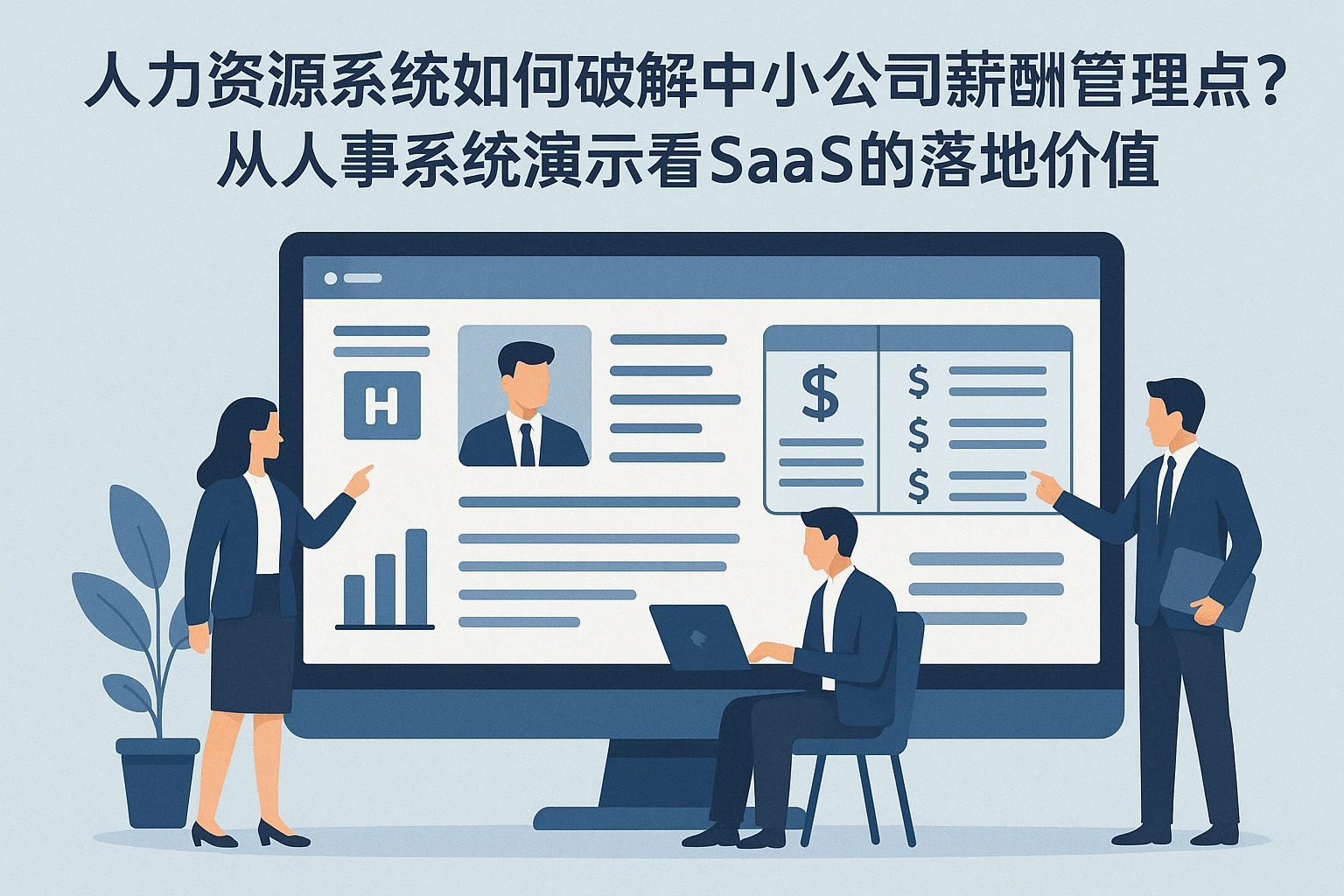 人力资源系统如何破解中小公司薪酬管理痛点？从人事系统演示看SaaS的落地价值