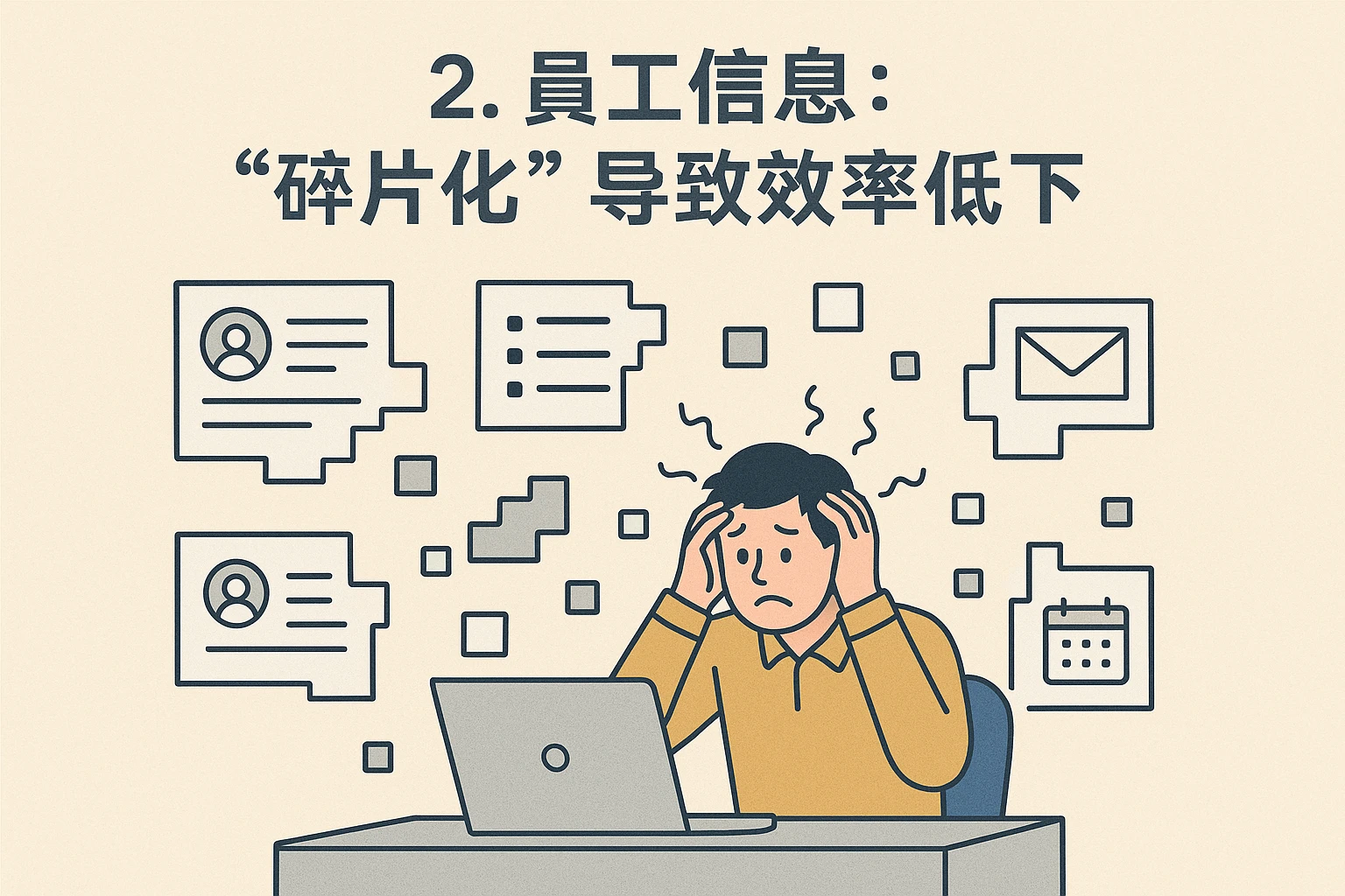 2. 员工信息：“碎片化”导致效率低下