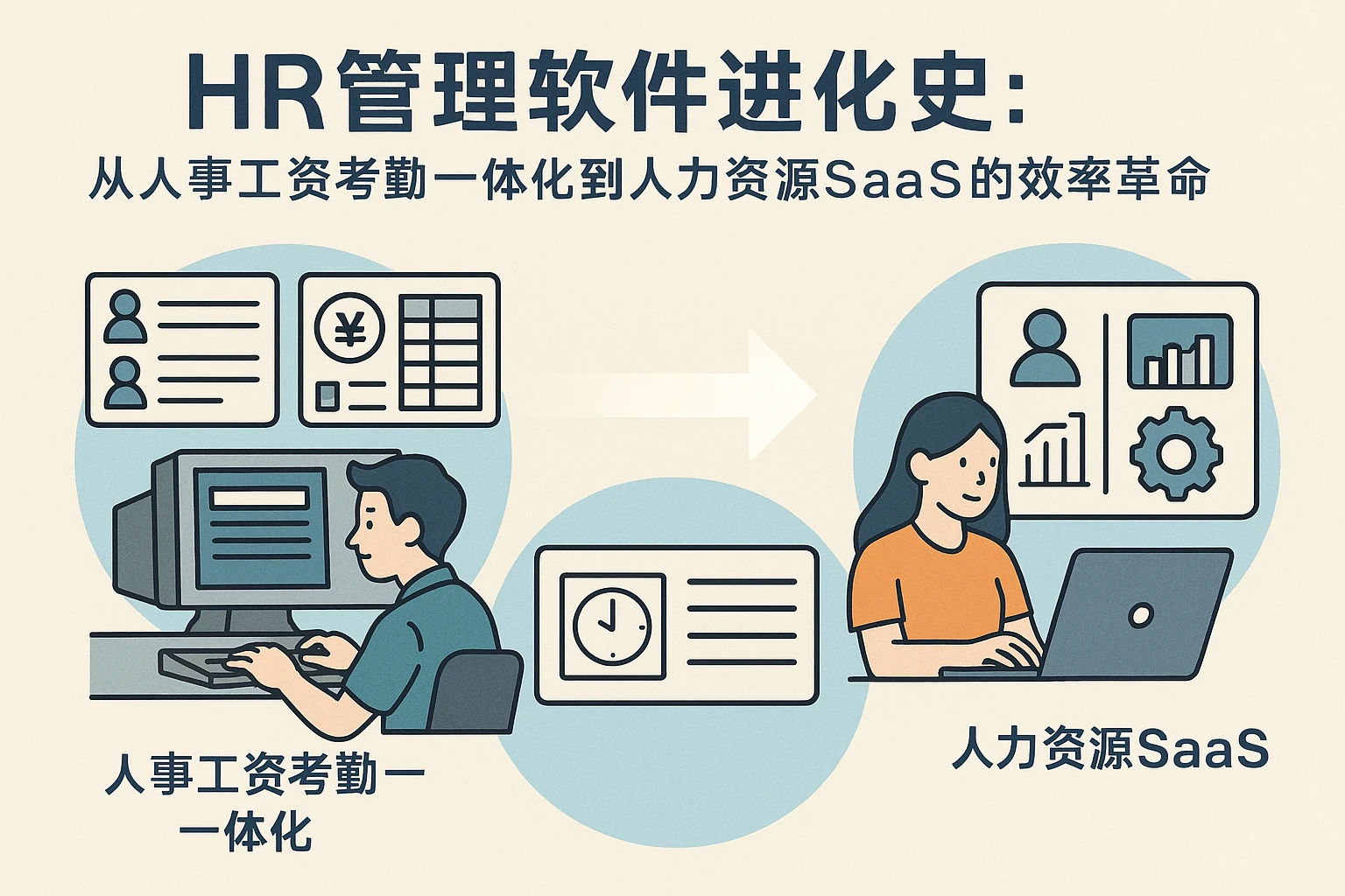 HR管理软件进化史：从人事工资考勤一体化到人力资源SaaS的效率革命