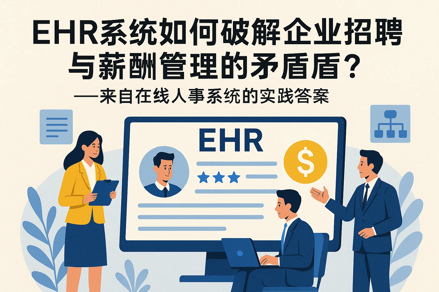 EHR系统如何破解企业招聘与薪酬管理的矛盾？——来自在线人事系统的实践答案