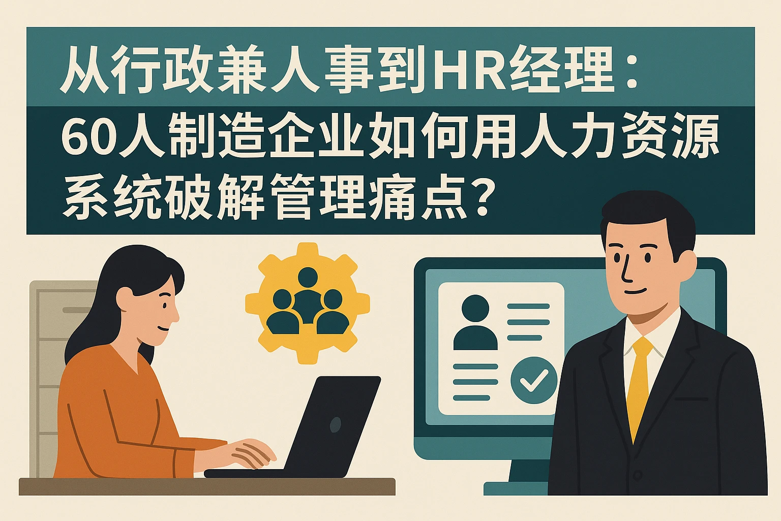 从行政兼人事到HR经理：60人制造企业如何用人力资源系统破解管理痛点？