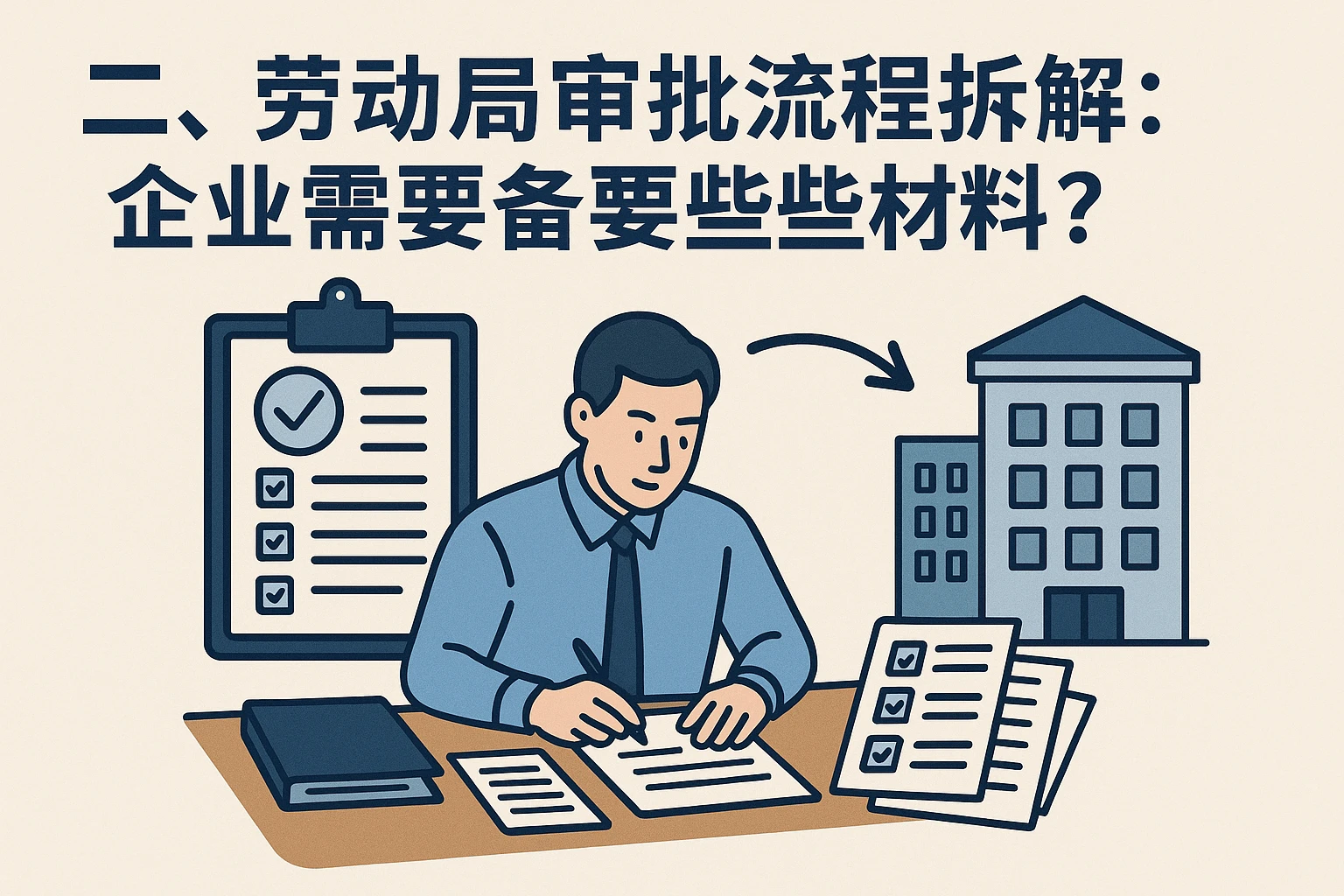 二、劳动局审批流程拆解：企业需准备哪些材料？