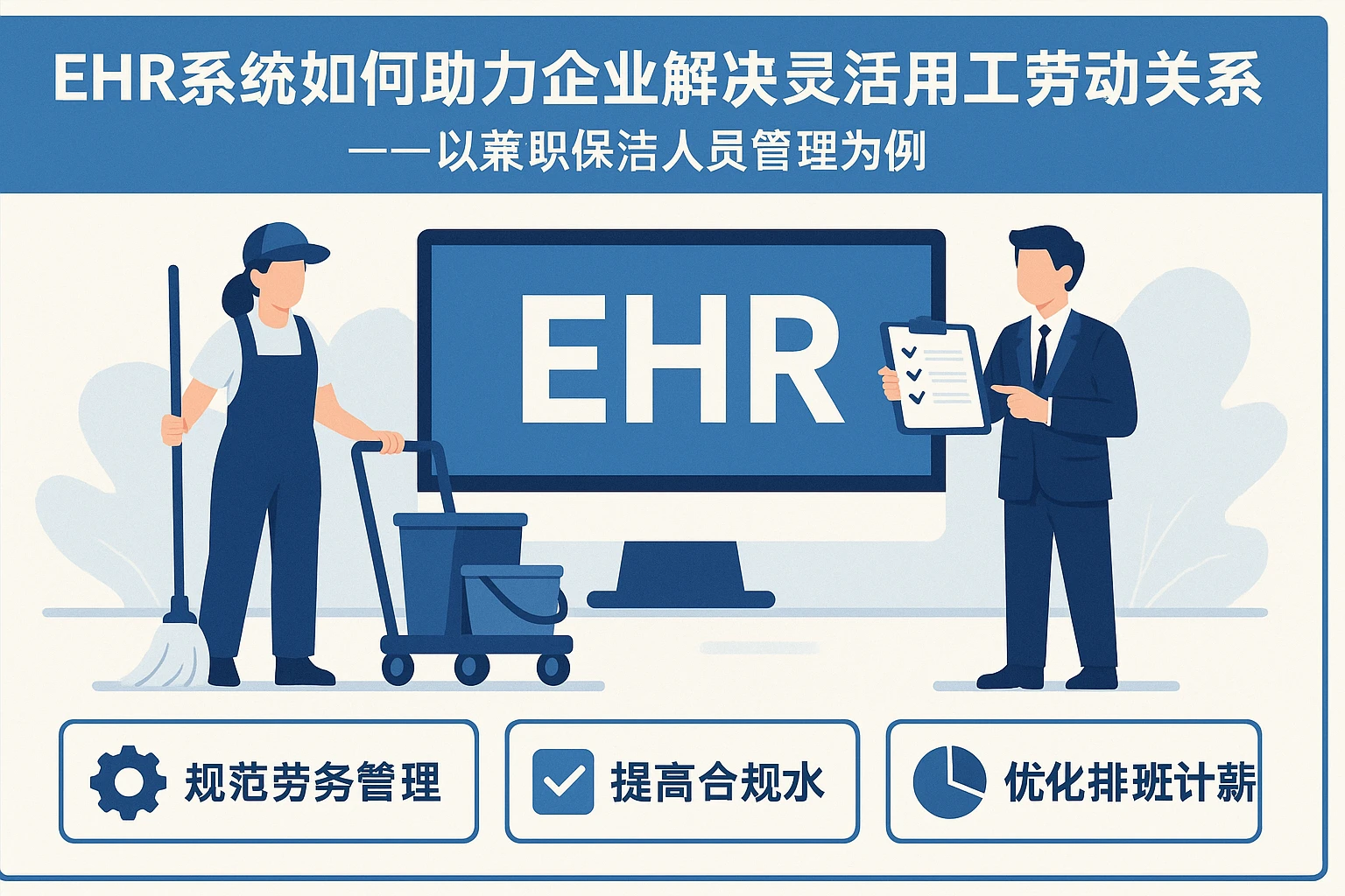 EHR系统如何助力企业解决灵活用工劳动关系难题——以兼职保洁人员管理为例