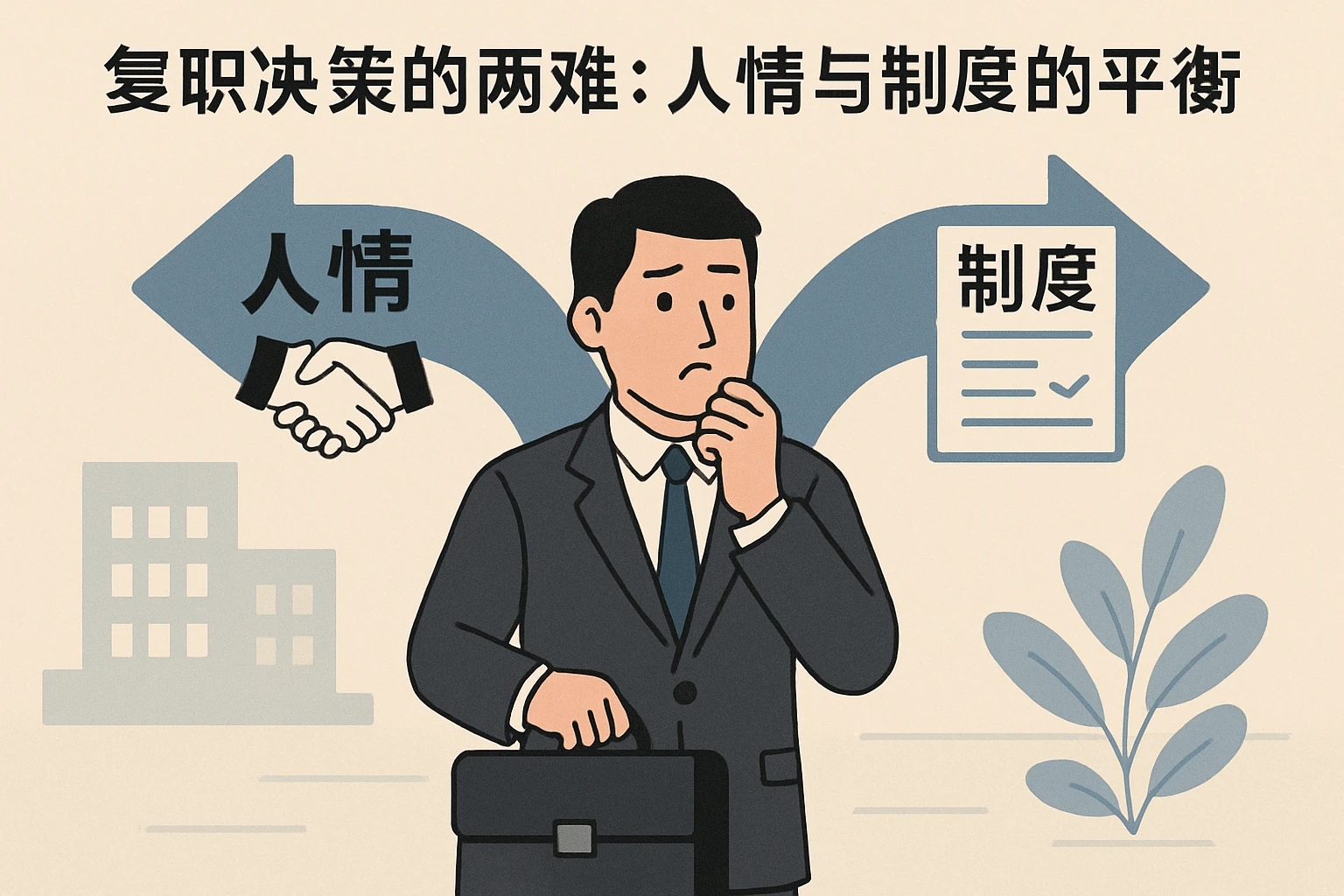 2. 复职决策的两难：人情与制度的平衡
