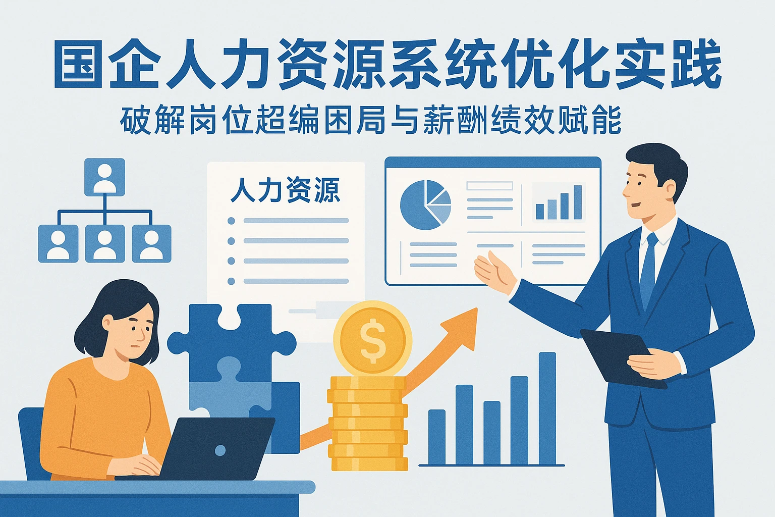 国企人力资源系统优化实践：破解岗位超编困局与薪酬绩效赋能