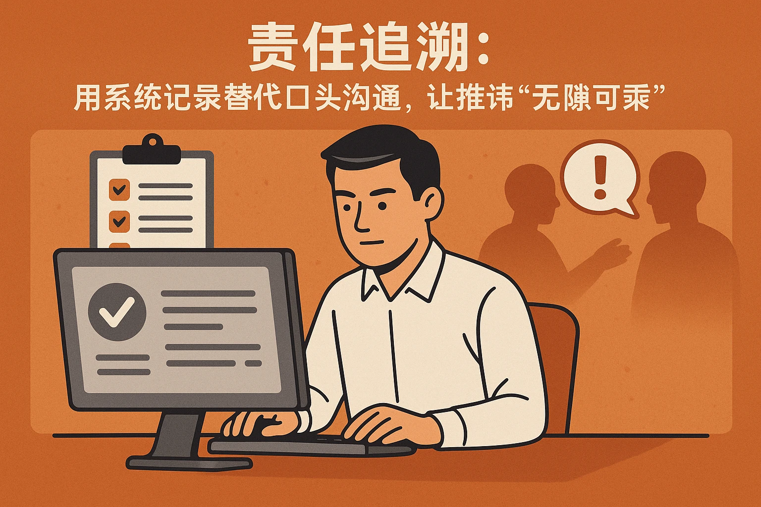 2. 责任追溯：用系统记录替代口头沟通，让推诿“无隙可乘”
