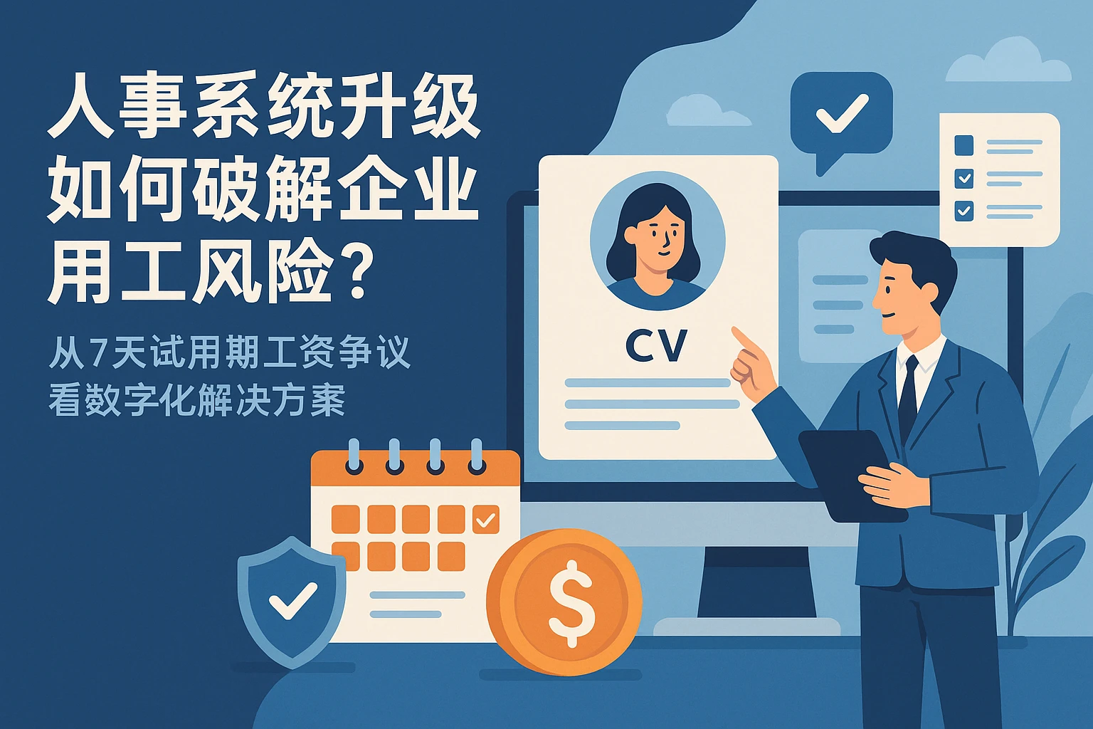 人事系统升级如何破解企业用工风险？从7天试用期工资争议看数字化解决方案