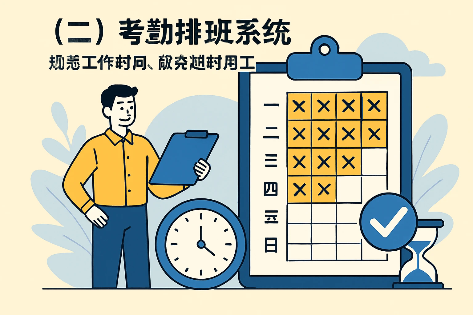 （二）考勤排班系统：规范工作时间，避免超时用工
