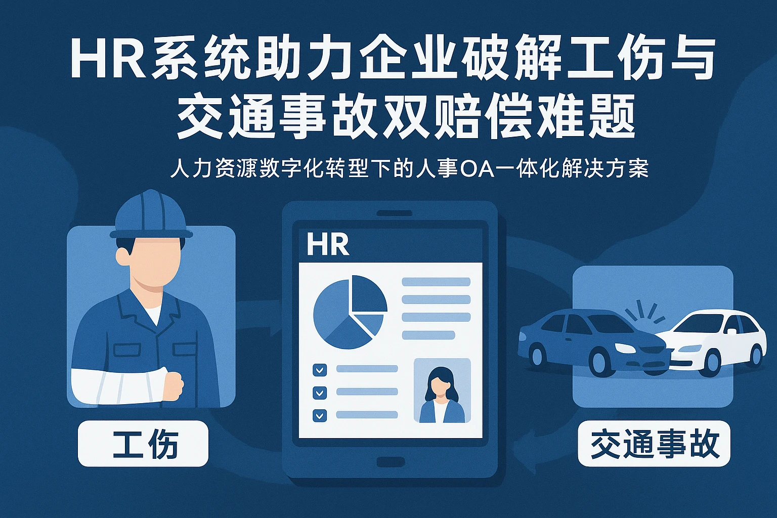 HR系统助力企业破解工伤与交通事故双赔偿难题——人力资源数字化转型下的人事OA一体化解决方案